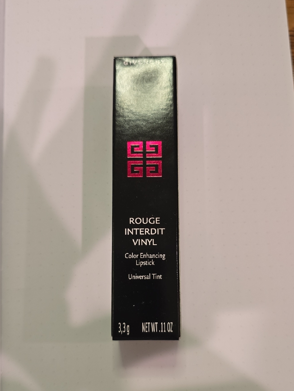 Givenchy NEW Rouge Interdit Vinyl Color Enhancing Lipstick 16 Universal Tint